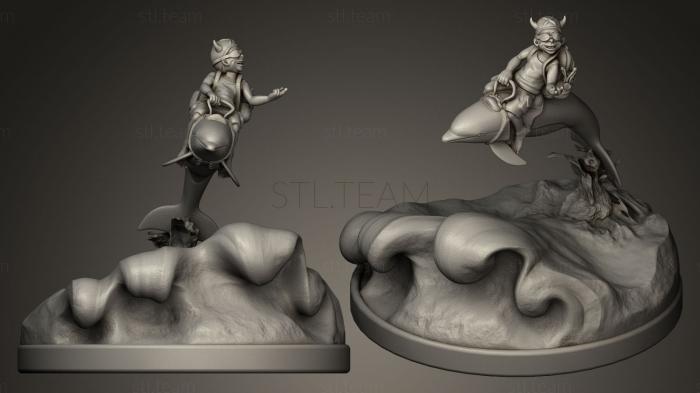 3D model bad boy and dolphin (STL)